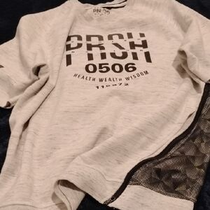 PRSH Women's Crew Neck Sweater - Light Gray